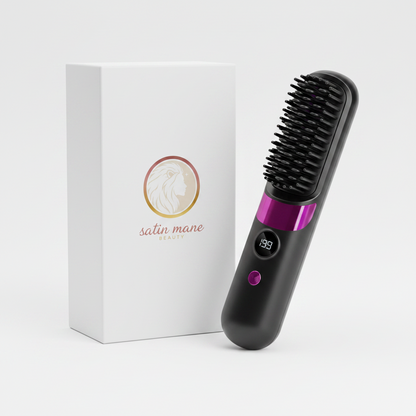 Satin Mane™ Silk Finish Hair Straightener Brush